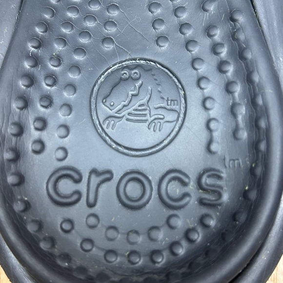 Crocs Athens Thong Flip Flops Size M-5/W-7 Black Comfort Rubber - Picture 8 of 8